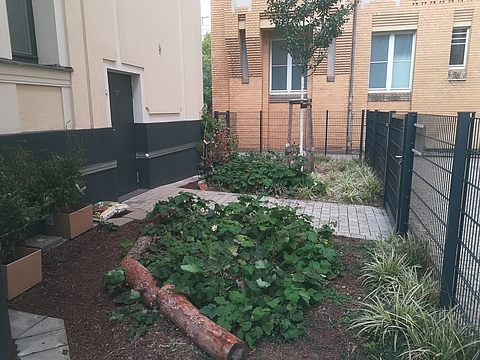 Gartenecke vor der Umgestaltung